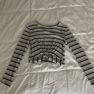 Striped crop longsleeve